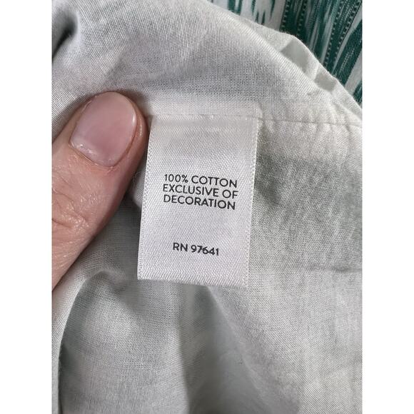 J. Jill Womens Embroidered Dress Size M Tall Multicolor Beachy Boho Artsy Travel - Picture 5 of 8